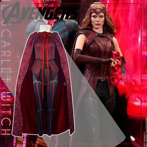 Wanda Scarlet Witch Cosplay Outfits Women Halloween Carnival Costumes Anime Cosplay Costume Halloween Costumes for Women