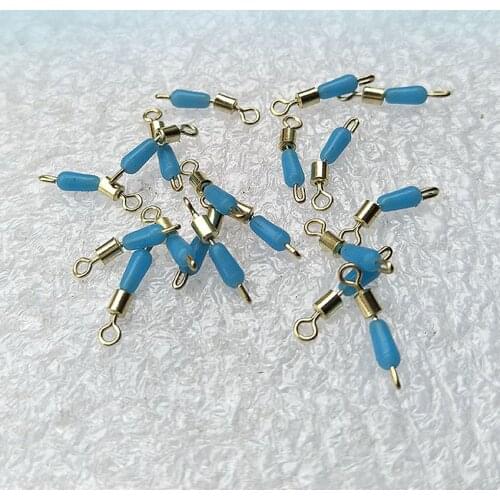 10pcs/50pcs S/M/L Size Silica Gel Fishing Swivel Anti-Tangle Fish Connector Tackle Tool Accessory