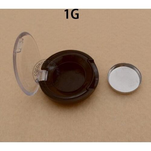 100 PCS 1g Empty eye shadow case blusher case makeup compact Empty Eyeshadow Make up one Palette Case with Aluminum Pan