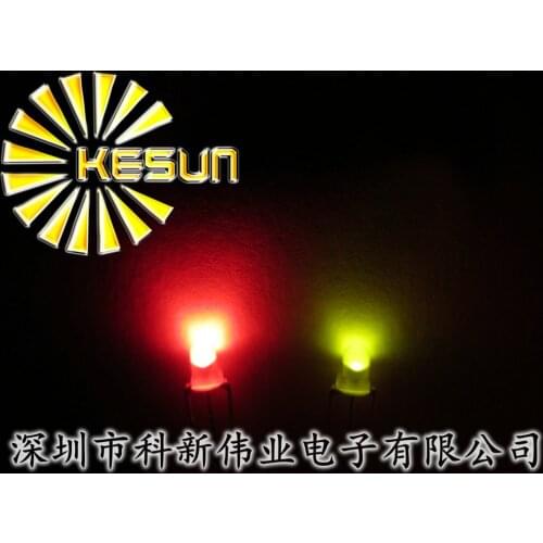 1000PCS x 3MM Red Green Blue Jade Green bi-color Diffused Long Leg 3pin Common Cathode/Anode LED