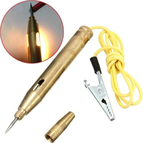 2 Optional Color 6V-24V Volts Auto Car Circuit Voltage Tester Gauge Test VoltMeter Light Bulb