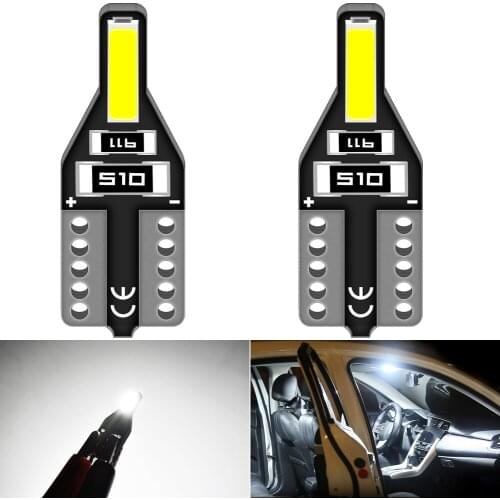 2pcs T10 LED Bulb W5W 168 194 Car Interior Dome Reading Light For Hyundai i40 Getz Solaris Accent i30 ix35 Elantra Santa fe i20