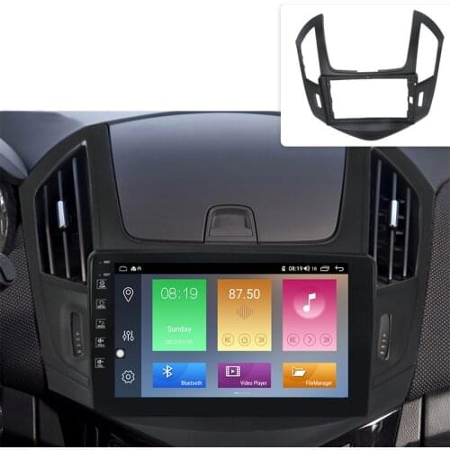 9inch front plastic housing for Chevrolet Cruze 2013-2015 car radio front plastic frame with full set cables plugs