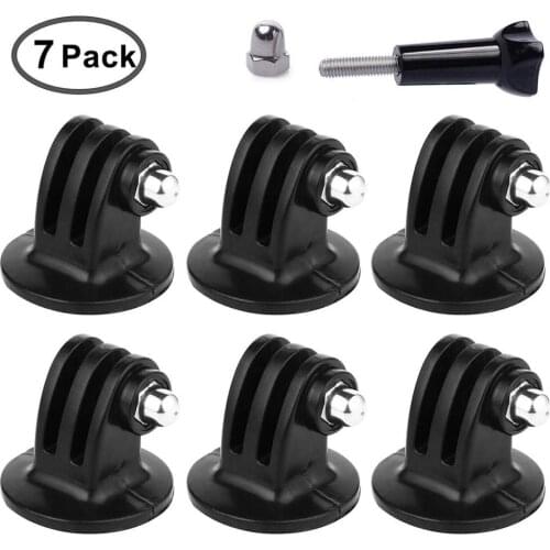 Camera Tripod Mount Adapter Compatible With Gopro Hero 6 Hero 5 Session Hero 4 Hero 3+ Hero 3 Hero 2 Hero 1 Cameras (7 Packs)