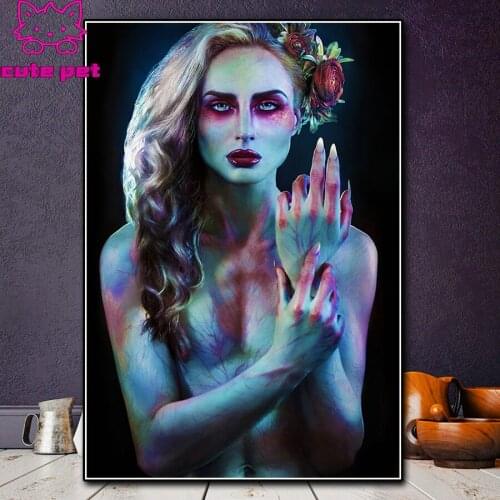 DIY Diamond Painting Artistic makeup woman Kits Full Drill 5D Embroidery Cross Stitch Mosaic rhinestone Diamond Art puzzle Decor