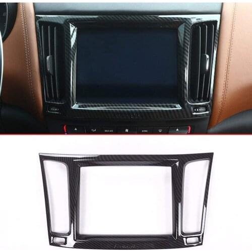 Car ABS Plastic Interior Navigation Box Frame Cover Trim Accessories For Maserati Levante 2016 2017 2018