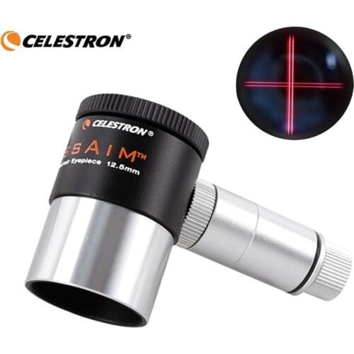 Celestron 1.25" Wireless Illuminated Eyepiece 12.5mm Focusable Double Line Crosshair Reticle Eyepiece For Astronomy Telescope