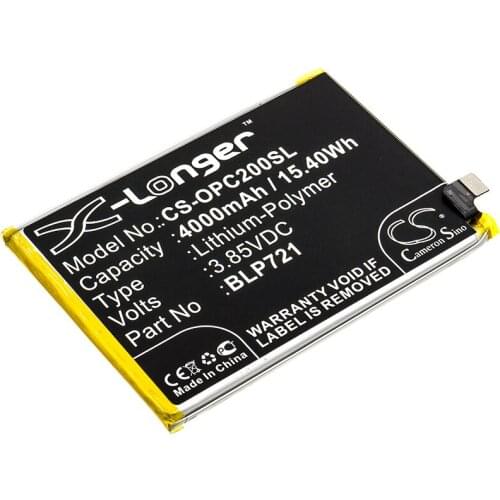 CS 4000mAh / 15.40Wh battery for OPPO R1941, Realme C2, Realme C2s, RMX1941, RMX1945 BLP721