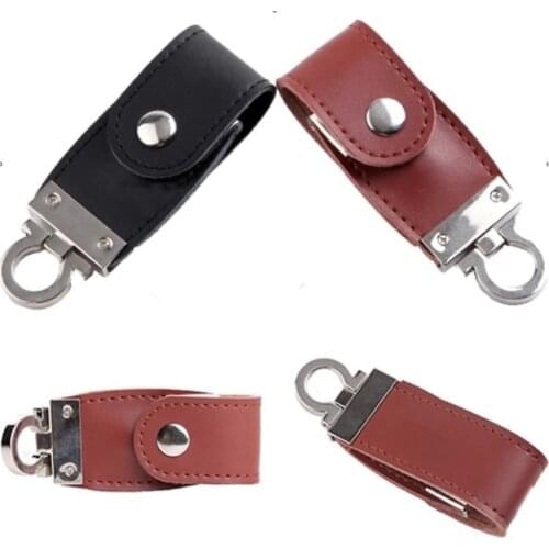 Leather Memoria USB 3.0 Usb Flash Drive 512GB Key Chain Memory Stick Flash Pen Drive 8GB 16GB 32GB 64GB Pendrive 1TB 2TB Gift