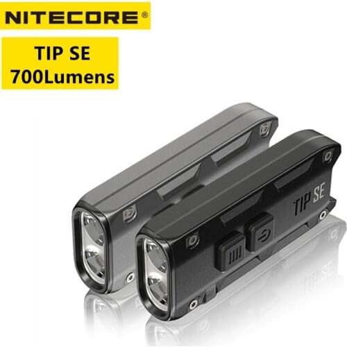Original NITECORE TIPSE Keychain Light Dual-Core USB Rechargeable 700LM 4 Lighting Modes Utilizes 2 x OSRAM P8 LEDs Flashlight