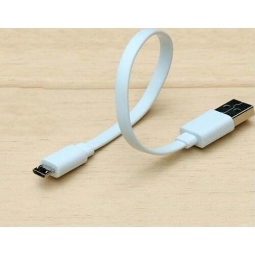 Charger Cable Ultra Short Stable Charging 20cm Flat Micro USB Cable Charging Line for Phone
