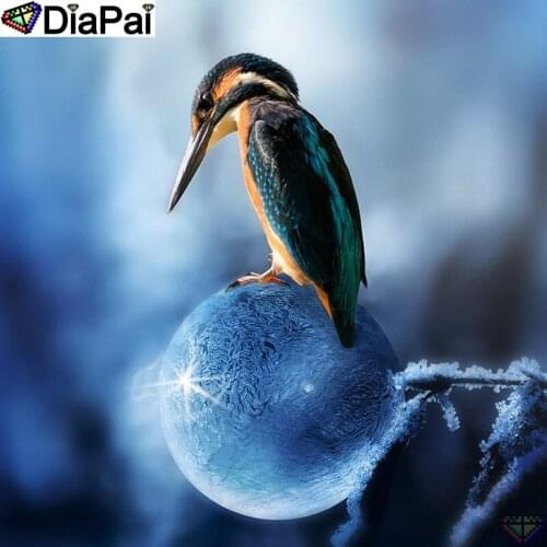 DiaPai Paint With Diamond Embroidery "Animal bird" Diamond Painting Full Square Round Picture Of Rhinestone Decor A25126