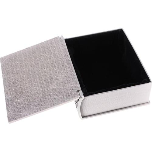 Classic Jewelry Box Case Container Antique Storage Room Decor Book Shape