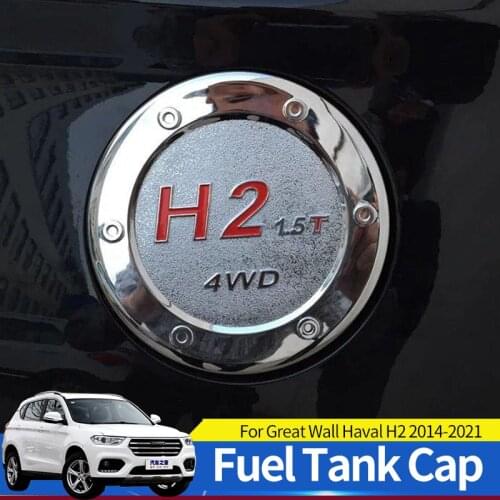 Car fuel tank cap Car Fuel Tank Cover Decorative Stickers Stainless Steel Fuel Tank Cap For Great Wall Haval H2 2014-2021