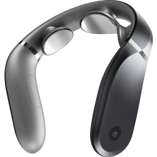 Jeeback G2-B TENS Pulse Neck Massager Voice Version Electric Massager 3 Head L Shape Wear Far Infrared Heating Neck Massager