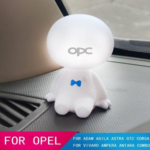 Cartoon Shaking Head Figure Car Ornaments Big Hero Doll Toy For OPEL ADAM AGILA ASTRA GTC CORSA ECOFLEX INSIGNIA MERIVA OPC line