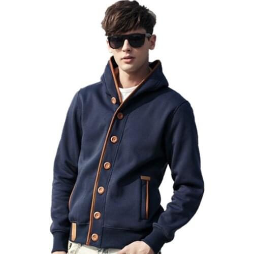 Mens Hoodies Casual Cotton Sweatshirt Autumn New Cardigan Winter Brand Fashion Solid Pullover Hip Hop Hoodie Homme Plus Size 622