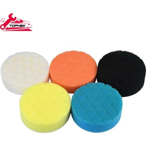 5Pcs Polishing Pads Sponge Buffing Waxing Pad Kit Polishing Tool for Polishing,Sanding,Waxing,Sealing Glaze