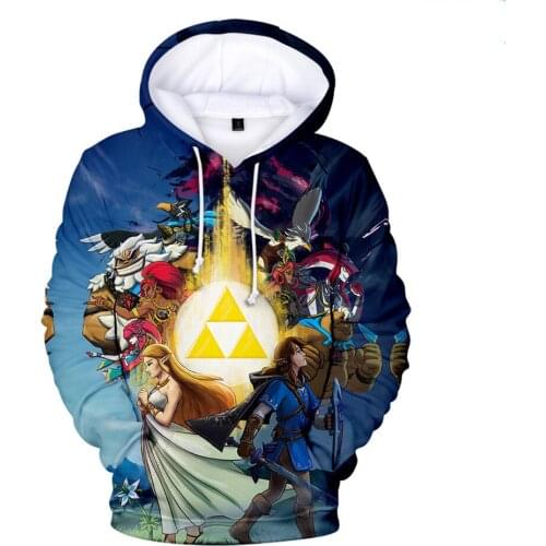 New 3D Print Hyrule Warriors : Age of Calamity Hip hop Sweatshirt Long sleeves Coat Hoodies Men/Women Streetwear Jacket Tops