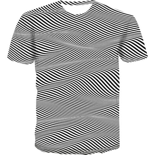 2020 New popular Psychedelic design 3D printing T-shirt summer Top Mens personality versatile dizzy s-6xl