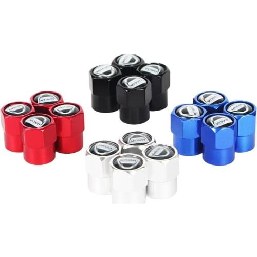 New 4PCS Auto Wheel Tire Valve Stem Caps Cover For Dacia Lodgy 2 Mcv Sandero Duster Logan Sandero Car accessories