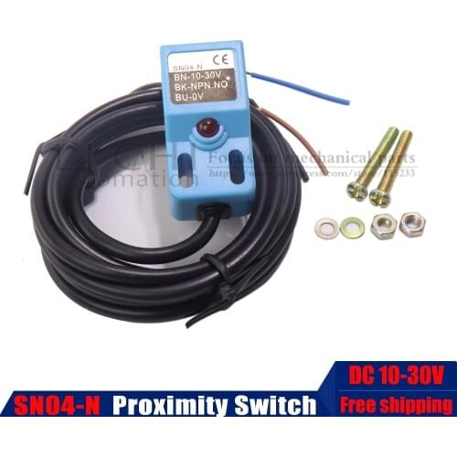 NPN Normally Open Three Line SN04-N Oilproof Sensor Switch SN04-N Proximity Switch Sensor Waterproof
