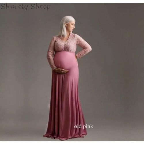 Maternity Photography Long Dress Pregnancy Pregnant Women Photo Shoot Lace Dresses Clothes fotoshooting baby shower costume