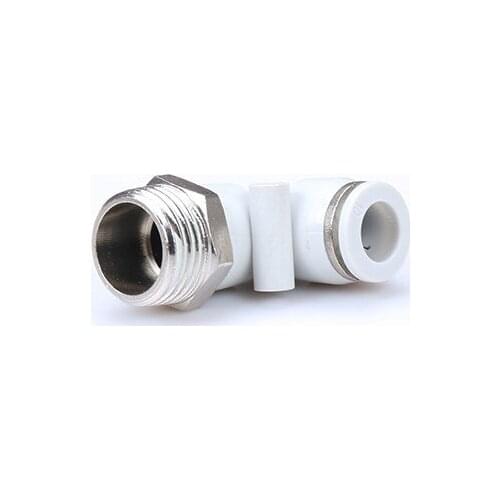 Pneumatic high-end white pc gas pipe connector fast connector pneumatic accessories straight thread 8m cylinder accessories