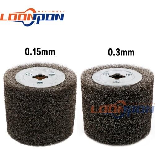 Polishing Wheel Stainless Steel Mirror Surface Treatment Wire Drawing Wheel for Electric Striping Machine 1Pc