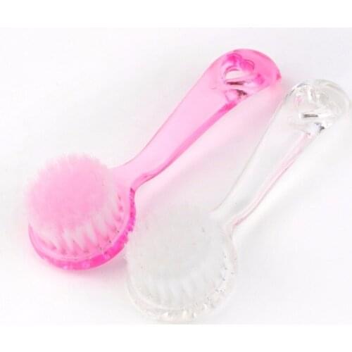 Facial Cleanser Brush Portable Size 3D Face Cleaning Vibration Massage Face Washing Product Skin Care Tool random color