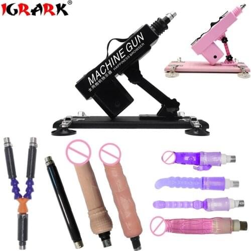 Sex Shop Dildo on Sex Machine Female Masturbator Automatic Vibrator with Dildos Attachments Adult Toy Sex Toys for Women