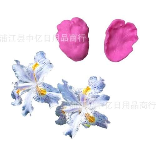 Lily Petals Shape Silicone Mold Flowers Fondant Cake Chocolate Molds Cookies Pastry Mould Baking Wedding Decoration Tools E005