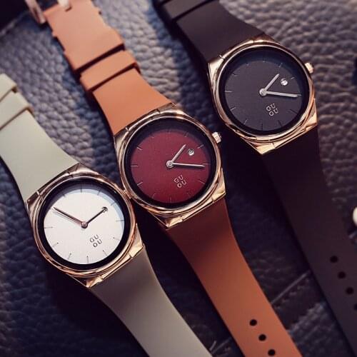 Relogio Masculino Silicone Sports Watch Fashion Big Dial Quartz Waterproof Calendar Mens and Womens Watches Christmas Gifts