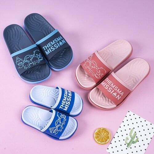 Slipper Womens Indoor Cartoon Cute Parent-child Soft-soled Bathroom Childrens Slippers Man Women Shoes Men Slippers