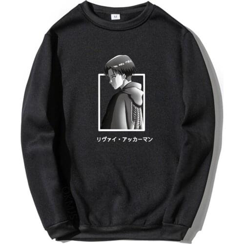 Anime Attack on Titan Pullovers Tops Long Sleeves Hoodie Loose Oversize Sweatshirt Male Harajuku Sweatshirt sudadera Clothing