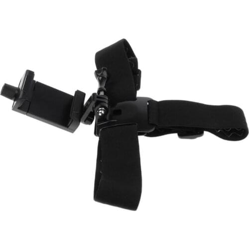 40JB Head Mount Strap For All Smartphone Universal Adapter Connect Clip Chest Strap