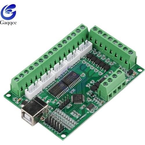 V2.1 MACH3 Engraving Machine CNC 5 axis Stepper Motor Driver Interface Board with Optocoupler Board +USB Cable