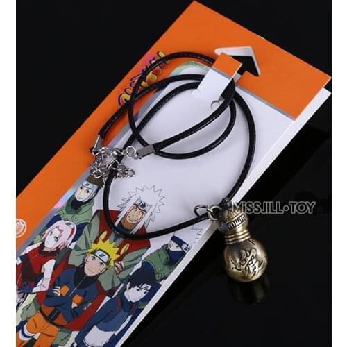 High Quality Anime Gaara bottle Gourd Pendant Jewelry Necklace keychain pendant for Mens womens kids birthday GIFT
