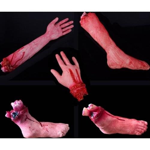 Y55B Scared Halloween Bleeding Hand Toy for Kids&Adults Trick Toy Plastic Made Relieve Stress