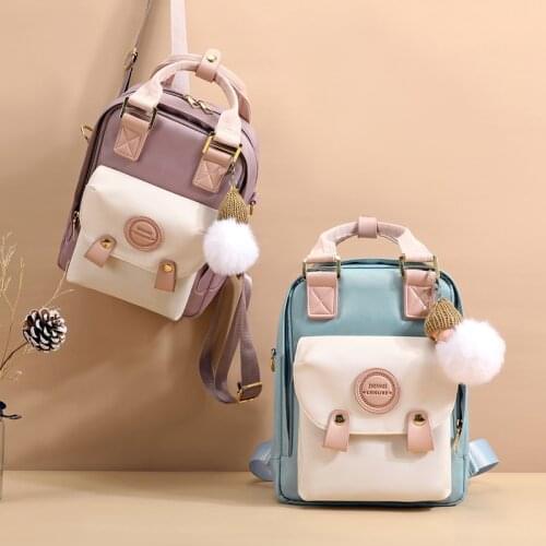 High Quality Macaron Donuts Small Backpack Women Luxury Designer Mini School Shoulder Bags Girls Multifunction Travel Backpacks