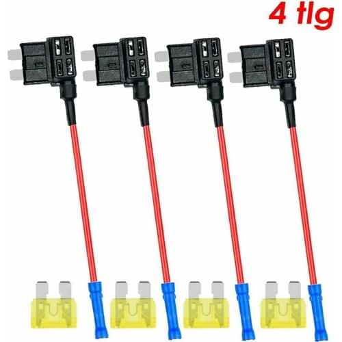 100% Brand New Automotive Fuse Holders 4PCS Fuse Distributor High Quality Plug-in Power Medium