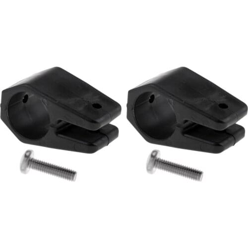 2pcs 1'' 25mm Bimini Top Fitting Jaw Slide Boats Black Nylon Round Tubing Hardware