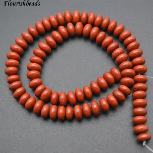 Wholesale 5x8mm Natural Red Jasper Stone Rondelle Spacer Loose Beads Fashion Jewelry making supplies 5 strands per lot