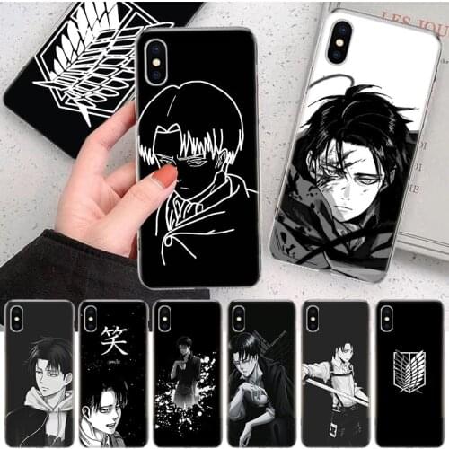 Hot Anime Attack On Titan Black Soft Cover Phone Case For Apple Iphone 12 11 Pro XS X Max XR 7 8 6 6S Plus 5S SE + Mini Customiz