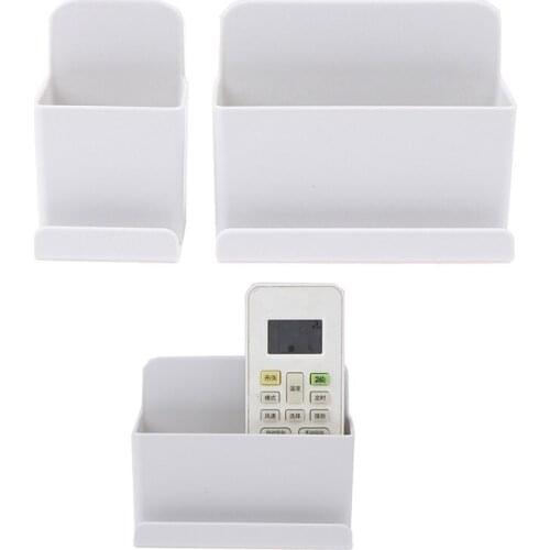 Remote Control Air Conditioner Storage Case Mobile Phone Plug Holder Stand Container Wall Mounted Organizer Storage Box