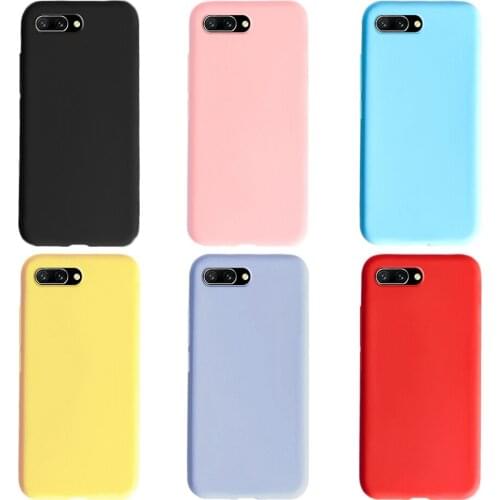 Candy Color Phone Case For Huawei Honor 10 Case Honor 10 5.84" Soft Silicone TPU Cover For Huawei Honor10
