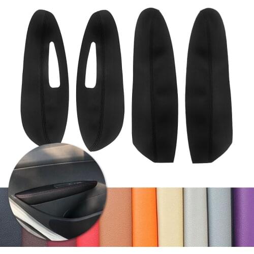 For Peugeot 308 2009 2010 2011 2012 2013 2014 Car-styling Interior Trim Microfiber Leather Door Armrest Panel Cover Decor