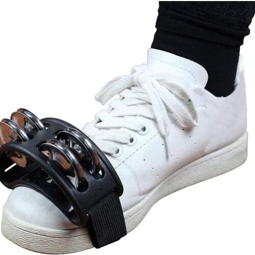 Elliptical Drum Companion Hand Foot Jingle Drum Children Musical Educational Tambourine Percussion Instruments For KTV Party