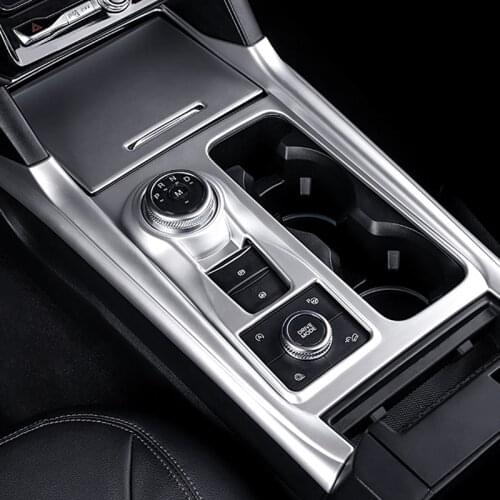LHD!! For Ford Explorer U625 2020 2021 Gear Shift Box Gearbox Panel Cigarette Lighter Frame Decoration Cover Trim Car Styling