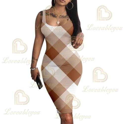 Модные платья в клетку Loveableyou China At AliExpress